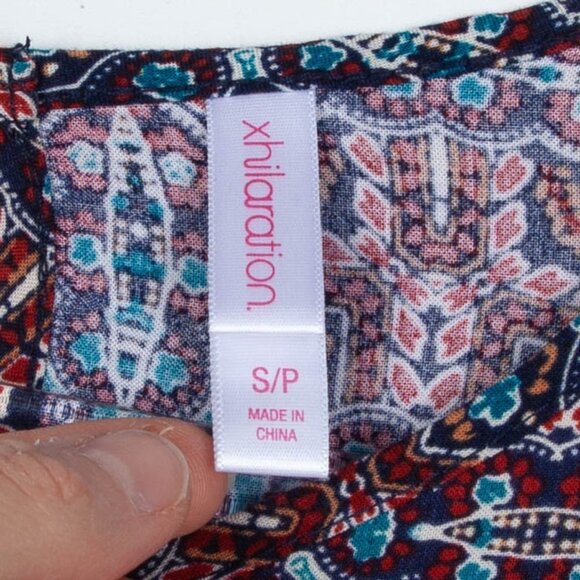 3 for $25 Xhilaration Paisley Shift Dress Size Small - Picture 4 of 7